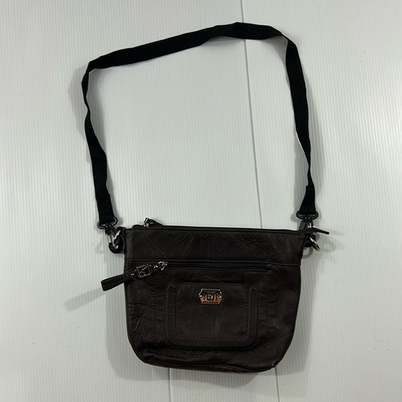 73. Stone Mountain Accessories Dark Brown‎ Crossbody Bag - Picture 1 of 15